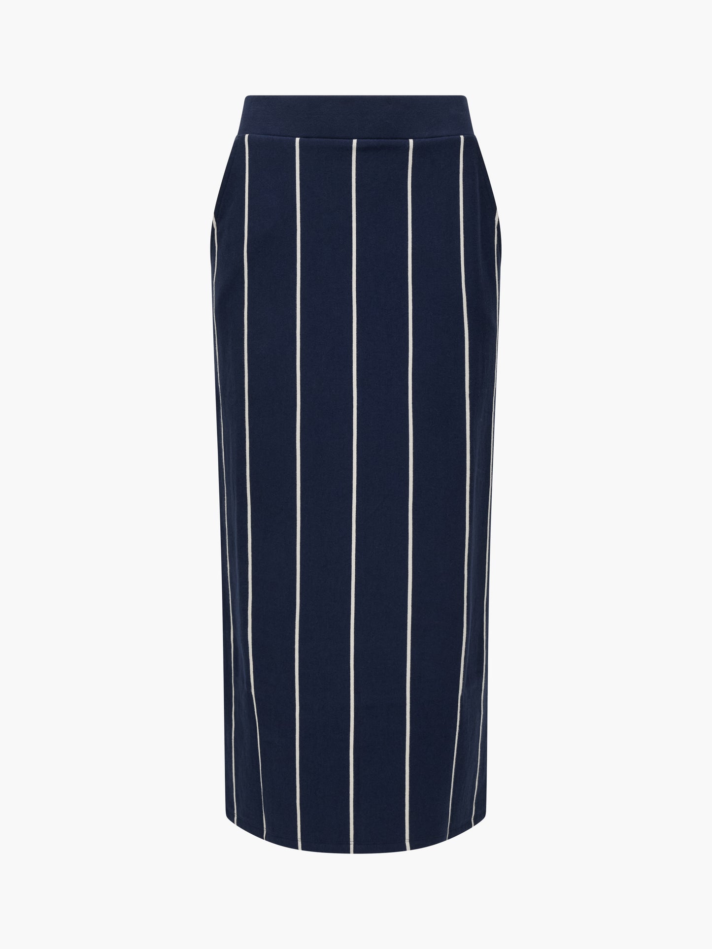 French Connection Sunday Sweat Striped Midi Skirt