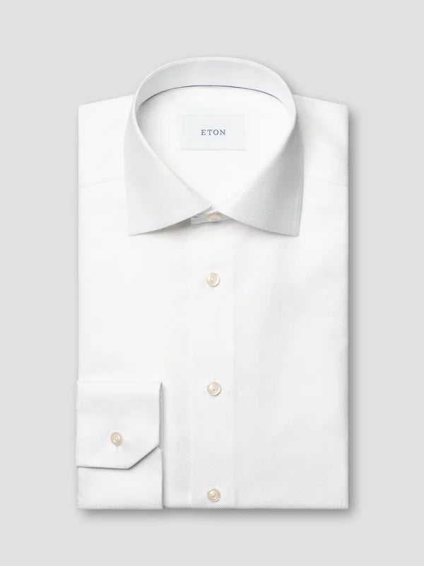 Eton Herringbone Signature Twill Shirt