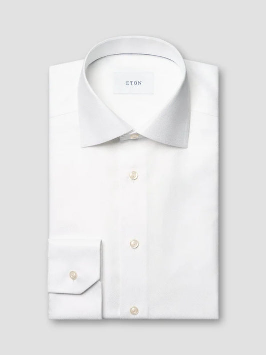 Eton Herringbone Signature Twill Shirt