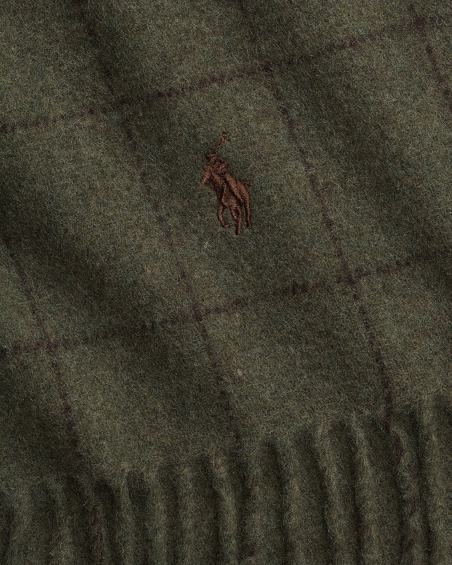 Polo Ralph Lauren Windowpane Plaid Wool-Blend Scarf