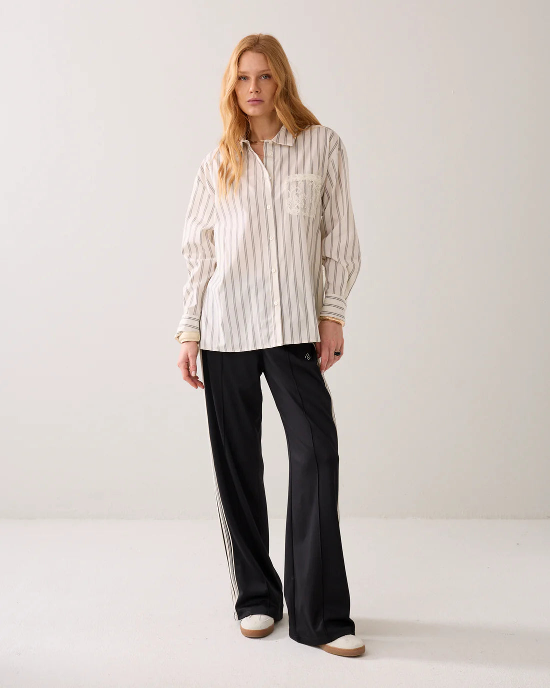 Summum Shirt Blouse with Lace Details