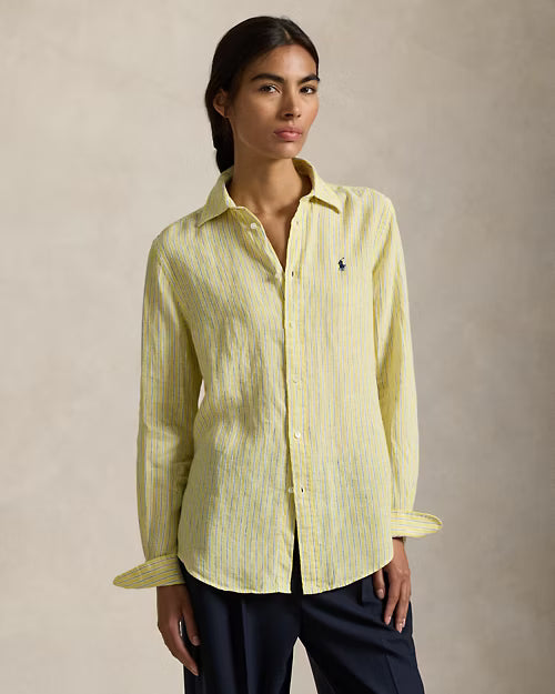 Polo Ralph Lauren Classic Fit Striped Linen Shirt