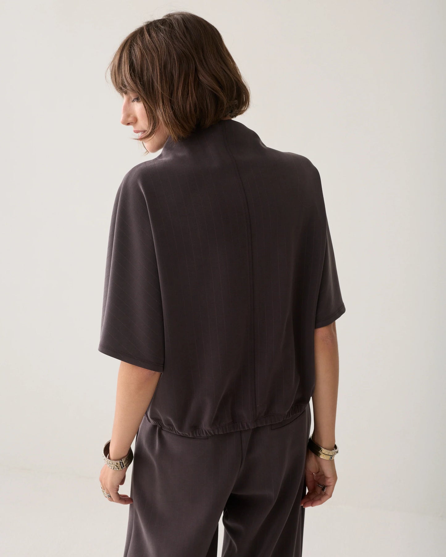 Sumum Pinstripe Scuba Top