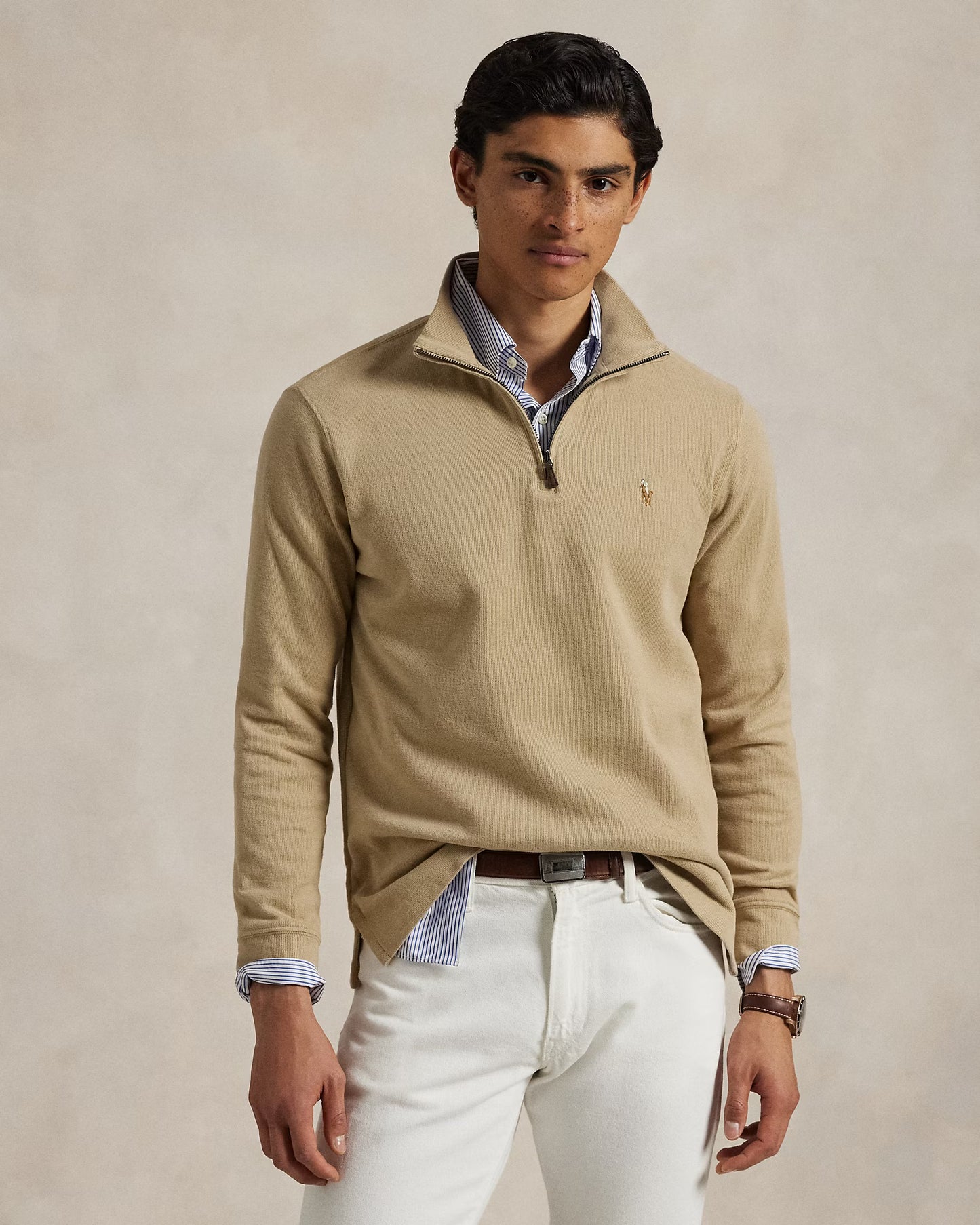 Polo Ralph Lauren Estate-Rib Quarter-Zip Pullover
