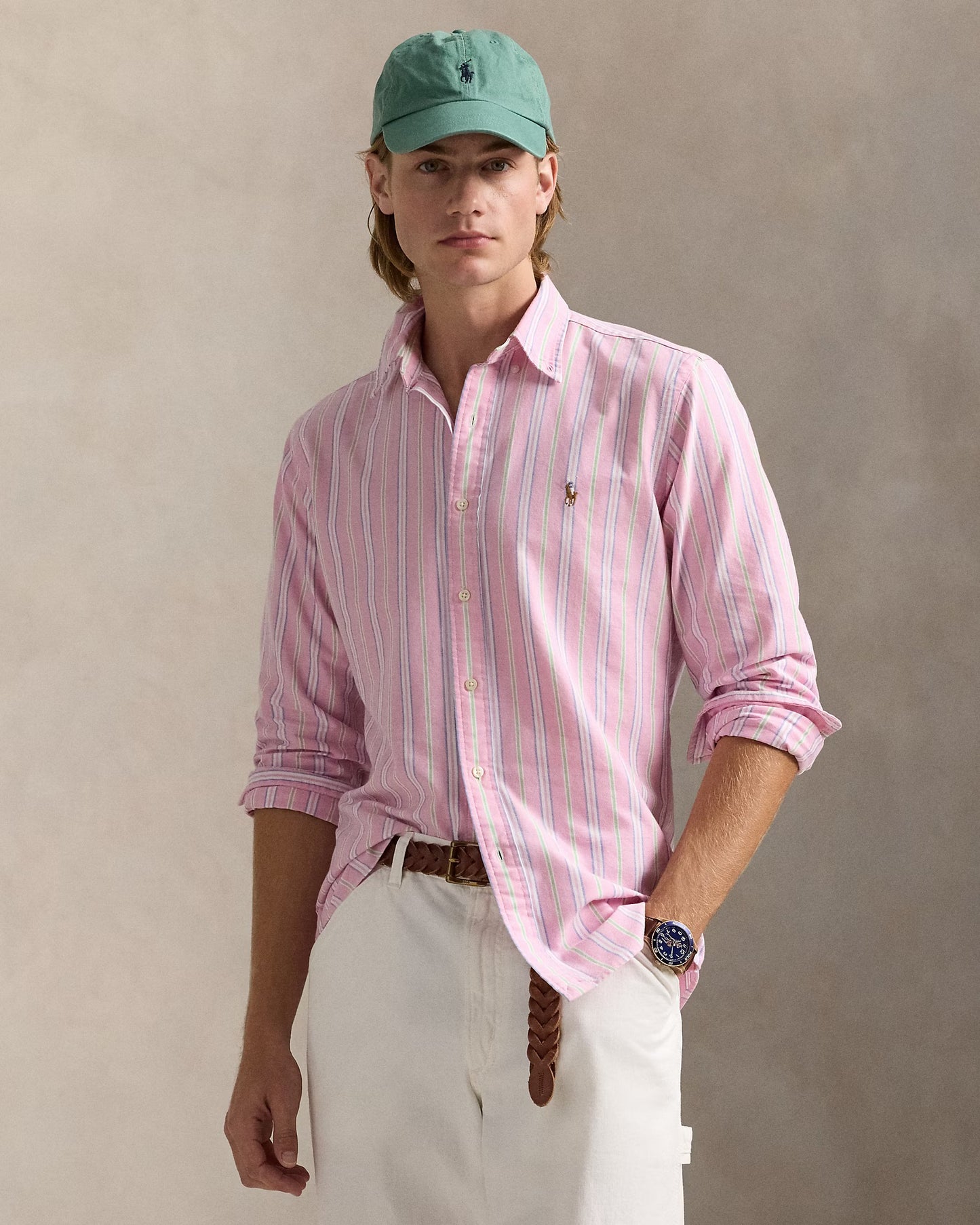 Polo Ralph Lauren Custom Fit Striped Oxford Shirt