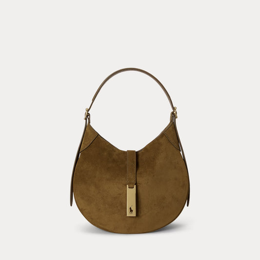 Polo Ralph Lauren Polo ID Suede Small Shoulder Bag