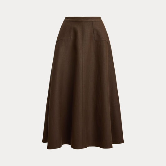 Polo Ralph Lauren Panelled Hemp A-Line Skirt