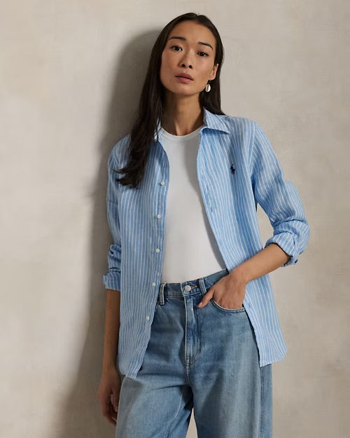 Polo Ralph Lauren Classic Fit Striped Linen Shirt