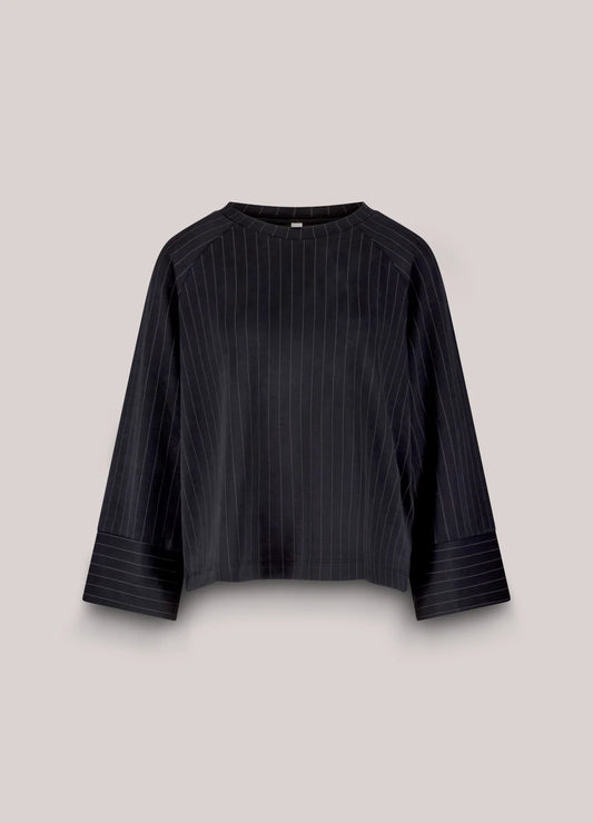 Summum Soft Scuba Pinstripe Top