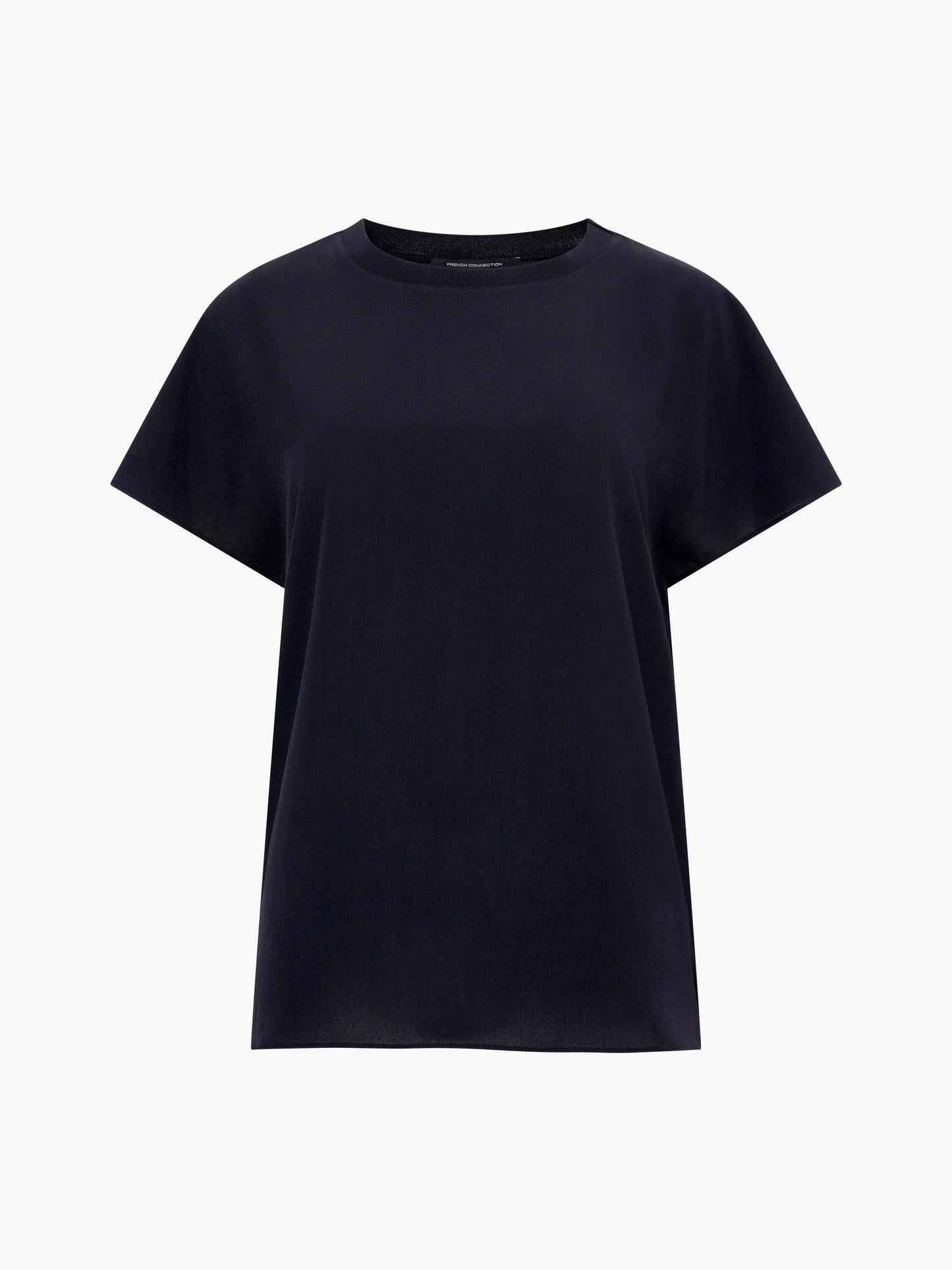 French Connection Caprina Recycled Crepe Crew Neck Top