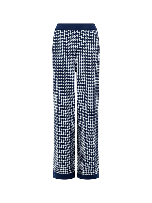 French Connection Gloria Jacquard Knit Wide Leg Trousers