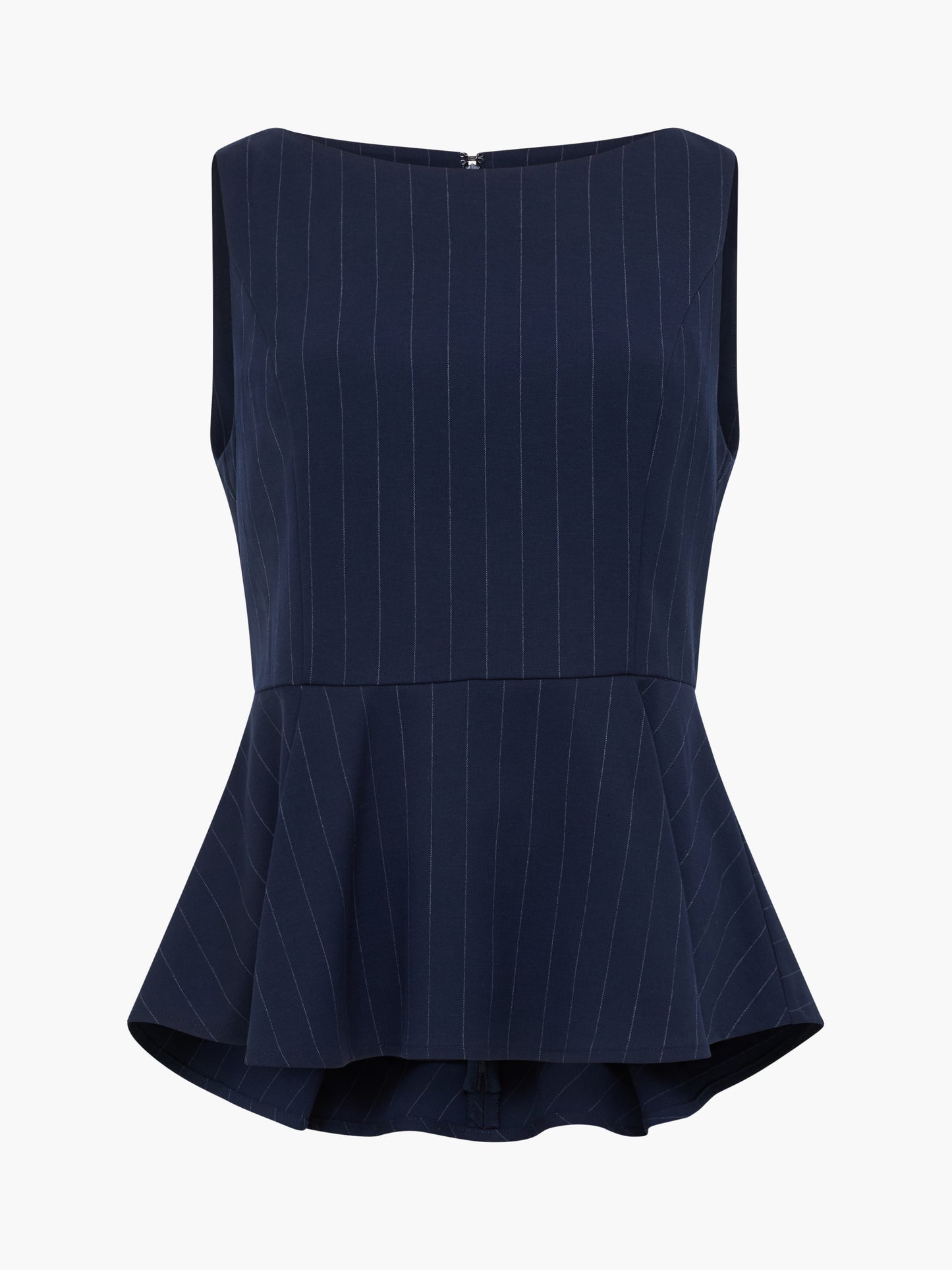 French Connection Alia Pinstripe Peplum Top
