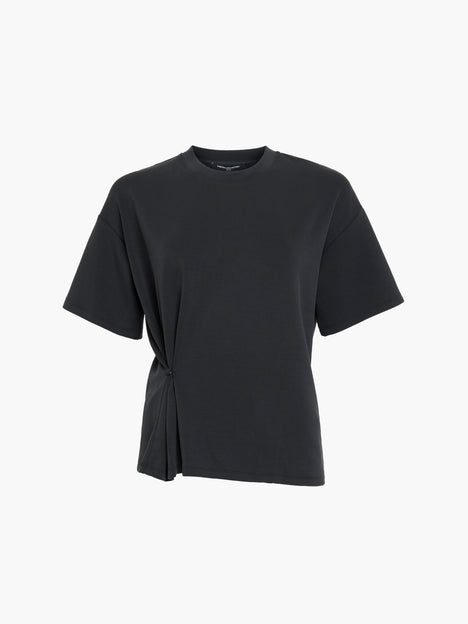 French Connection Wren Dark Grey Cinched Waist T-Shirt
