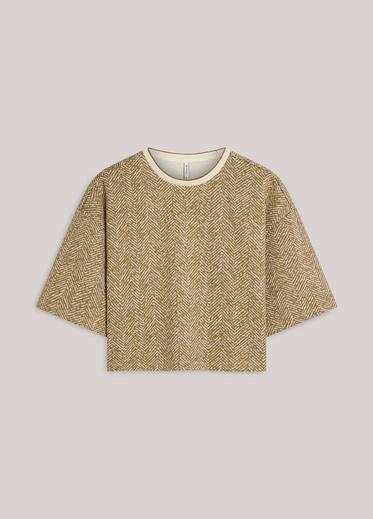 Summum Boxy Herringbone Top
