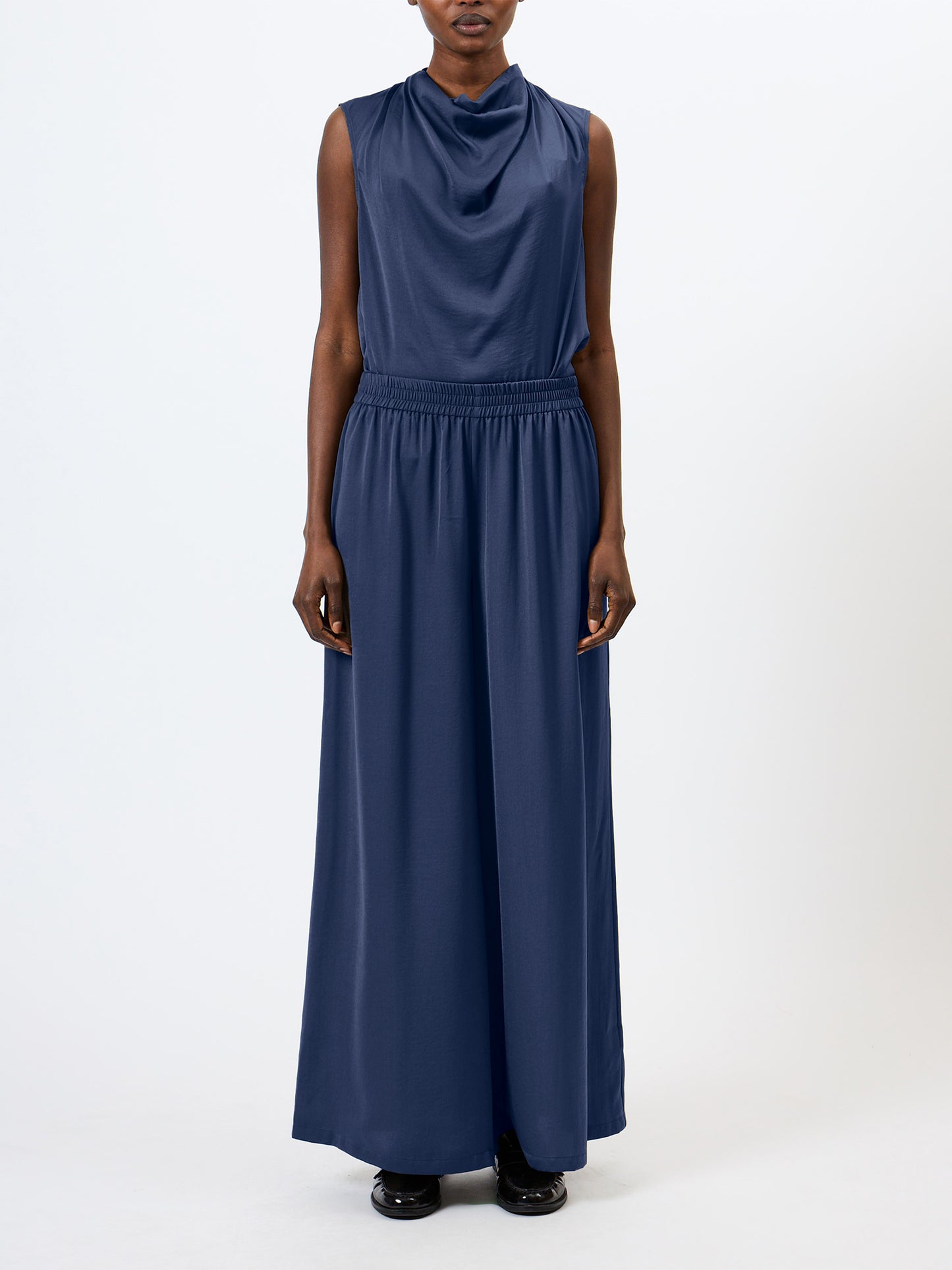 French Connection Damasco Air Flow Poly Wide Leg Trousers