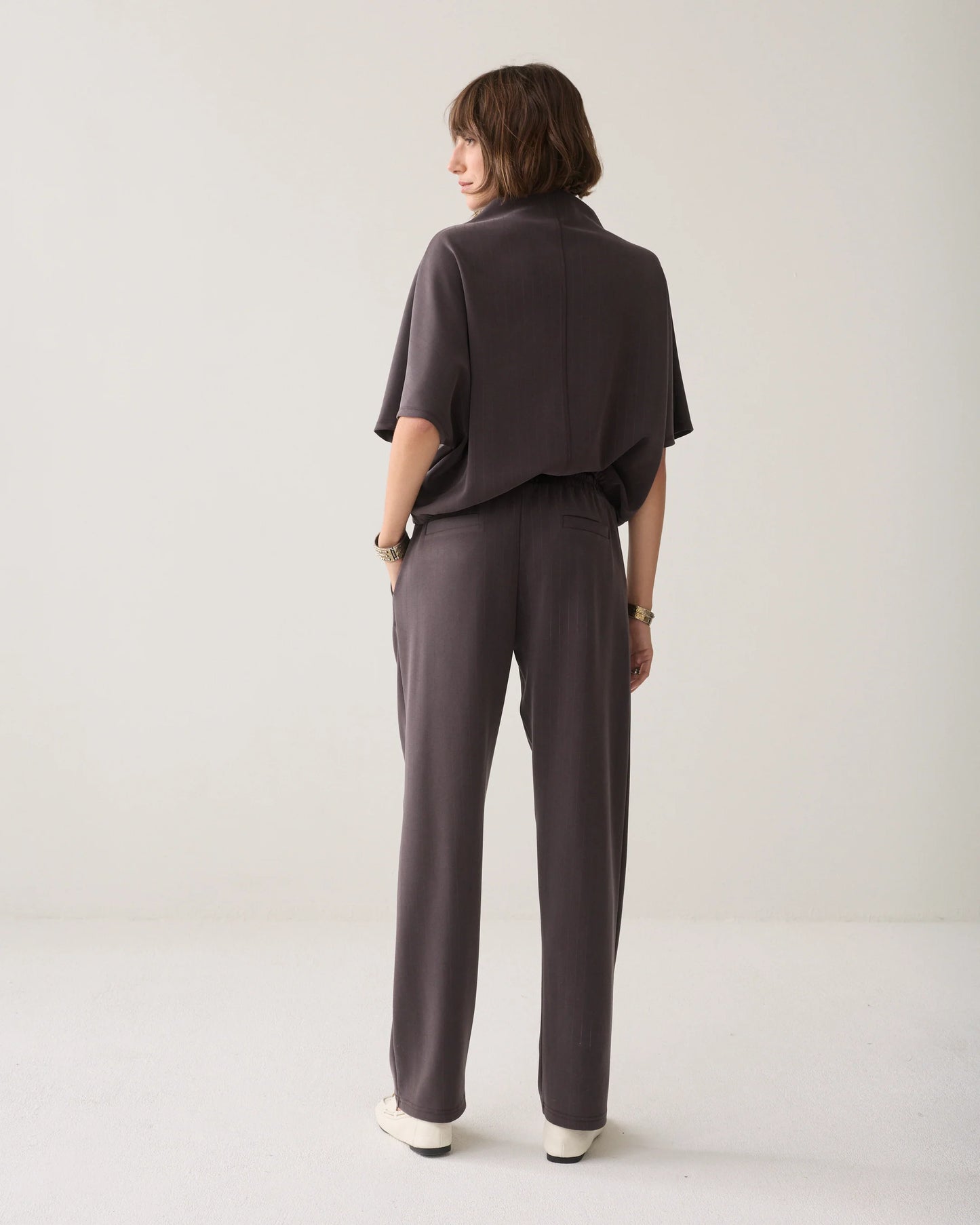 Summum Tapered Pinstripe Trousers