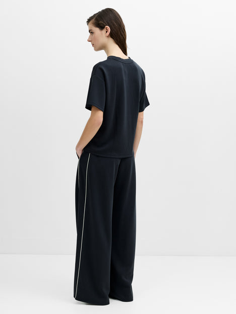 French Connection Wren Dark Grey Cinched Waist T-Shirt