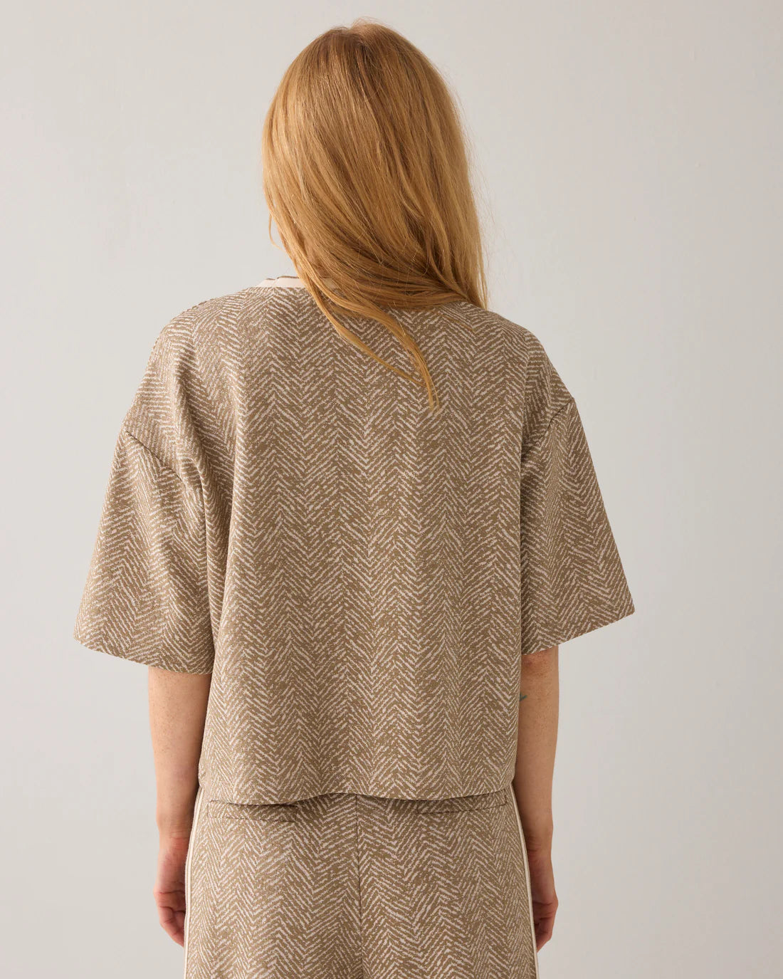 Summum Boxy Herringbone Top