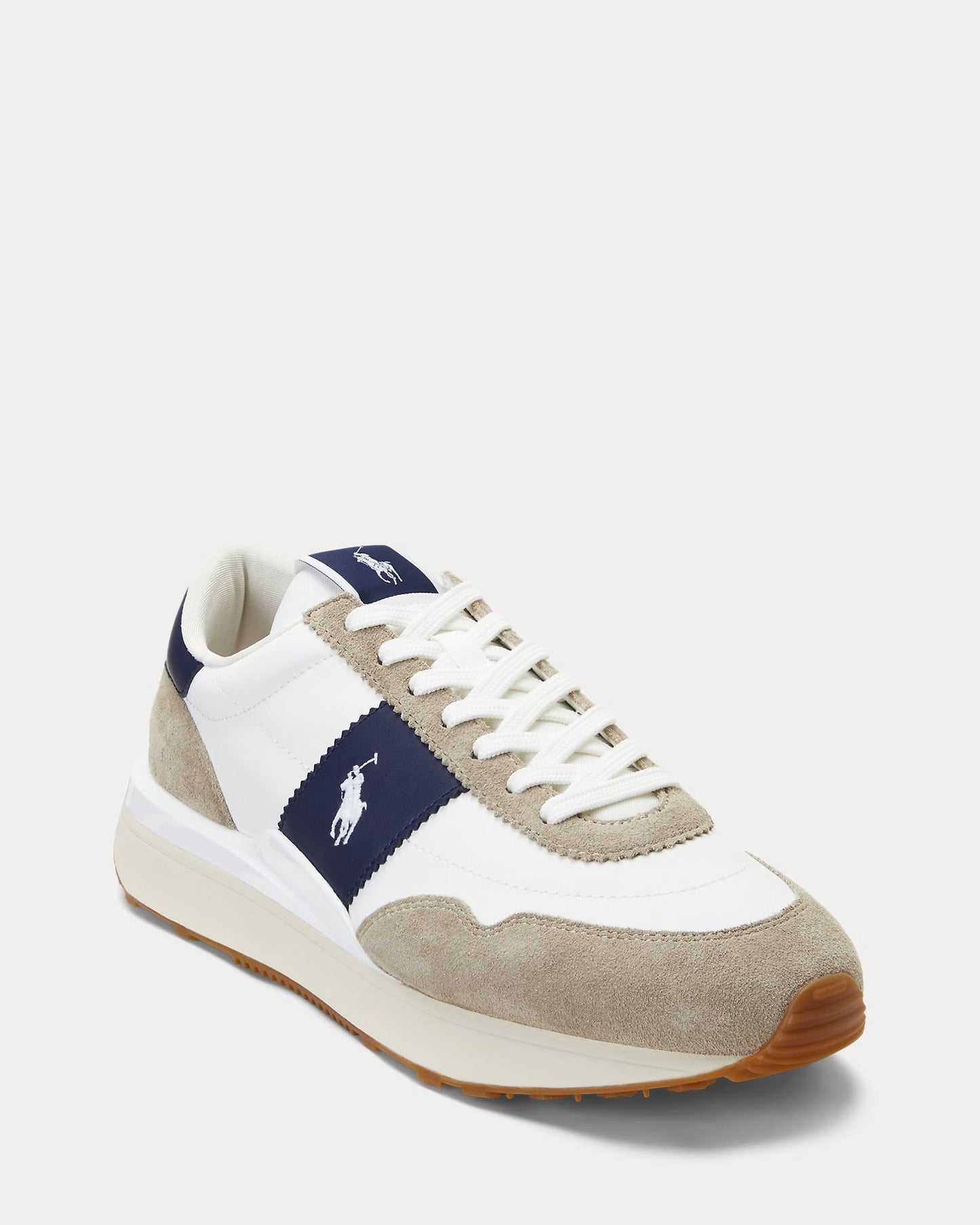 Polo Ralph Lauren Train 89 Suede-Panelled Trainer