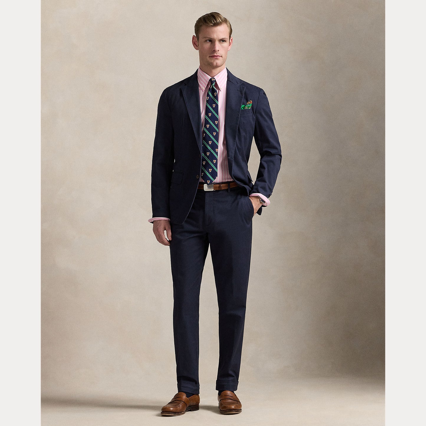 Custom Fit Striped Pinpoint Oxford Shirt