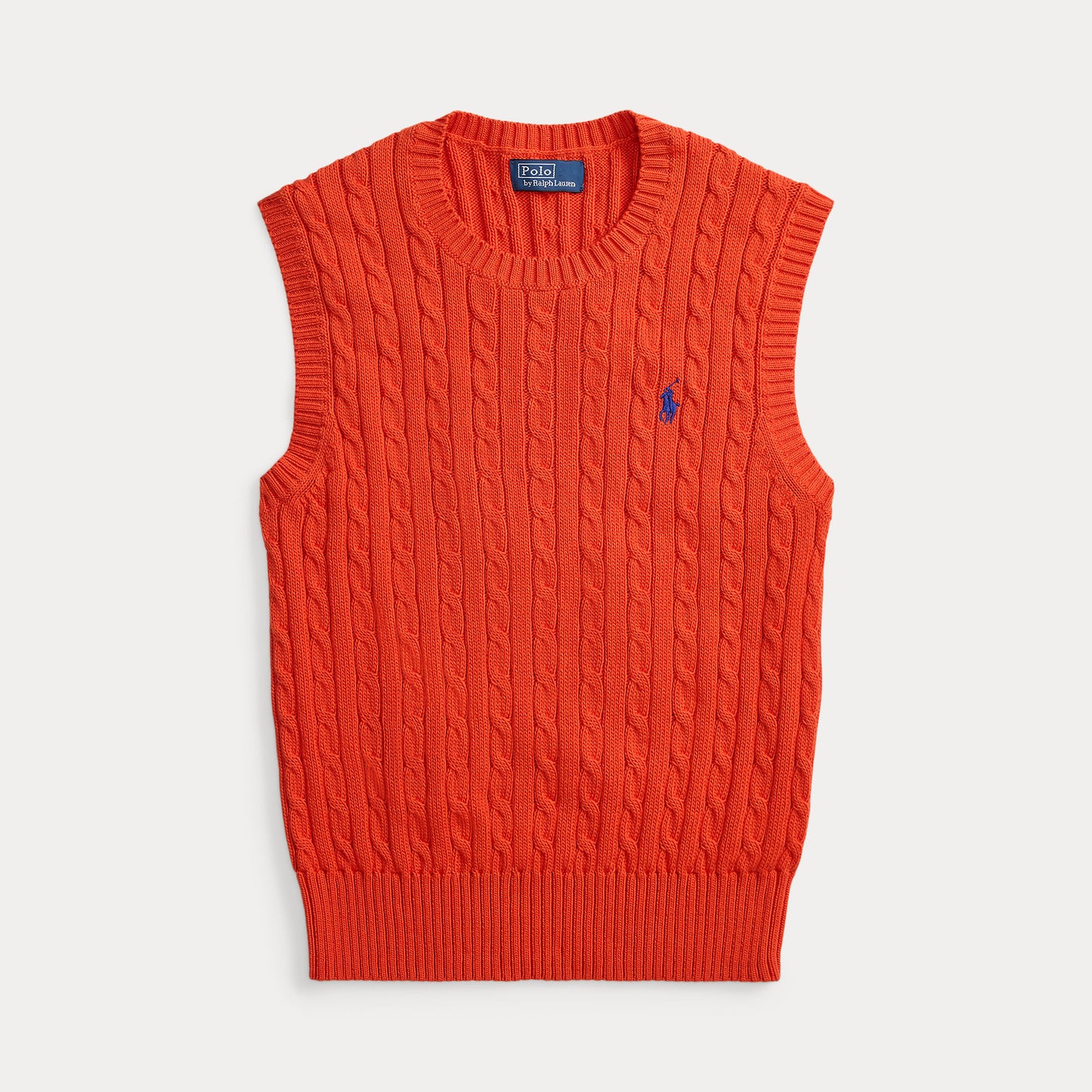 Cable Knit Cotton Sweater Vest