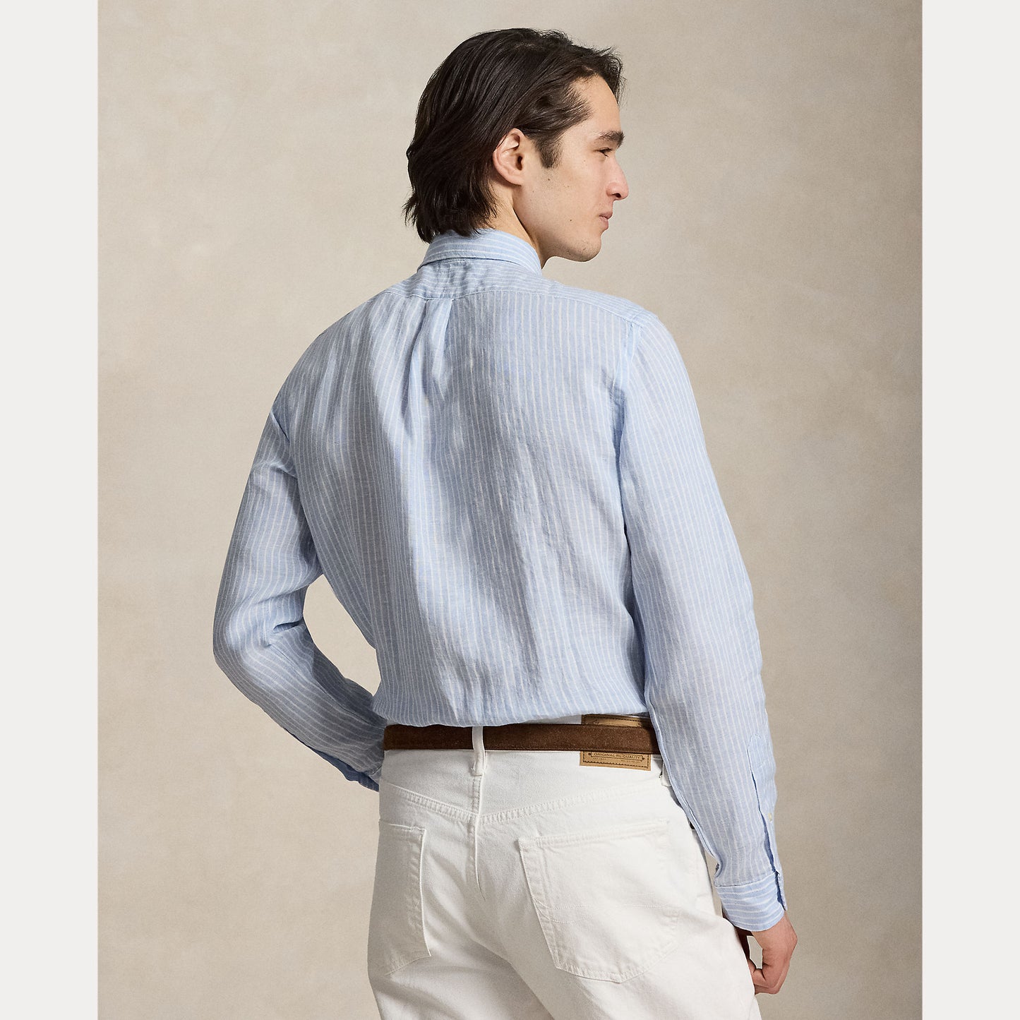 Polo Ralph Lauren Custom-Fit Striped Linen Shirt