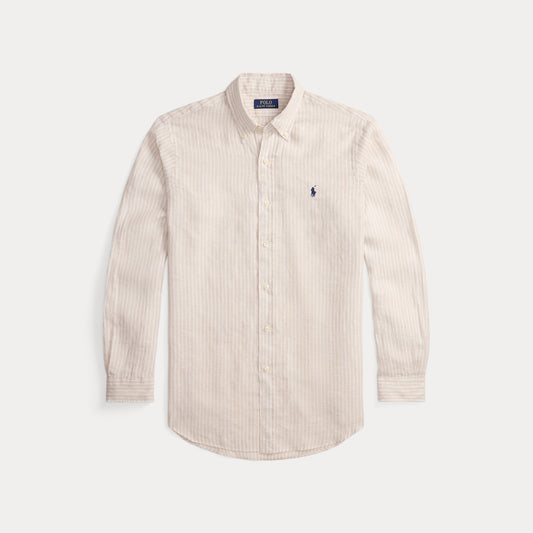 Polo Ralph Lauren Custom-Fit Striped Linen Shirt