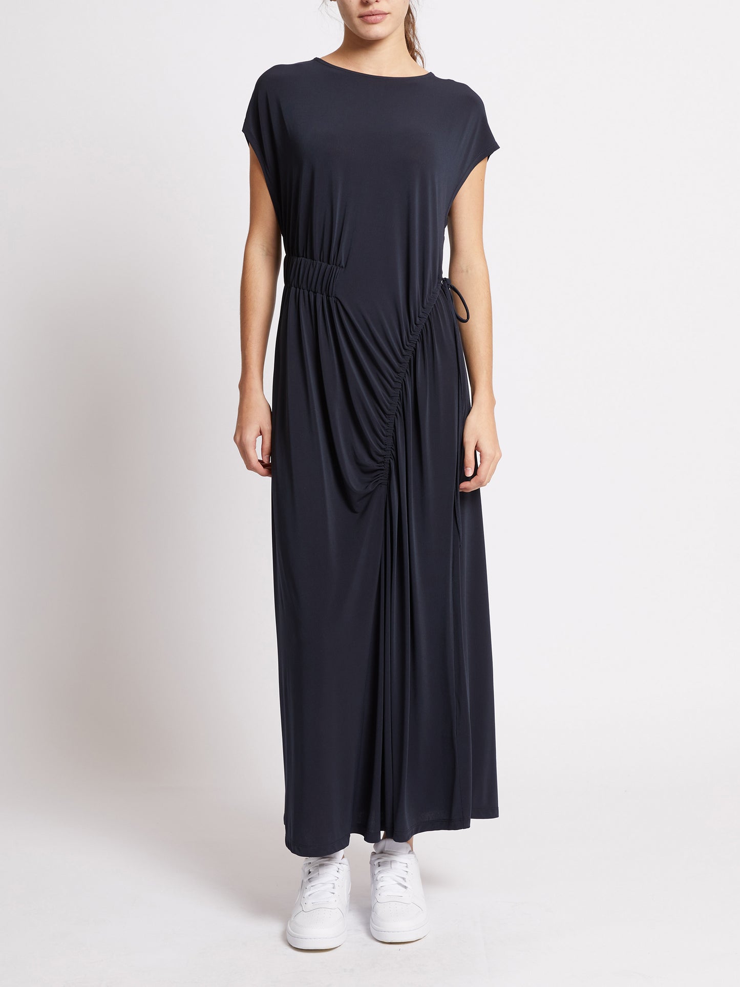 French Connection Samira Jersey Gathered Midi Dress