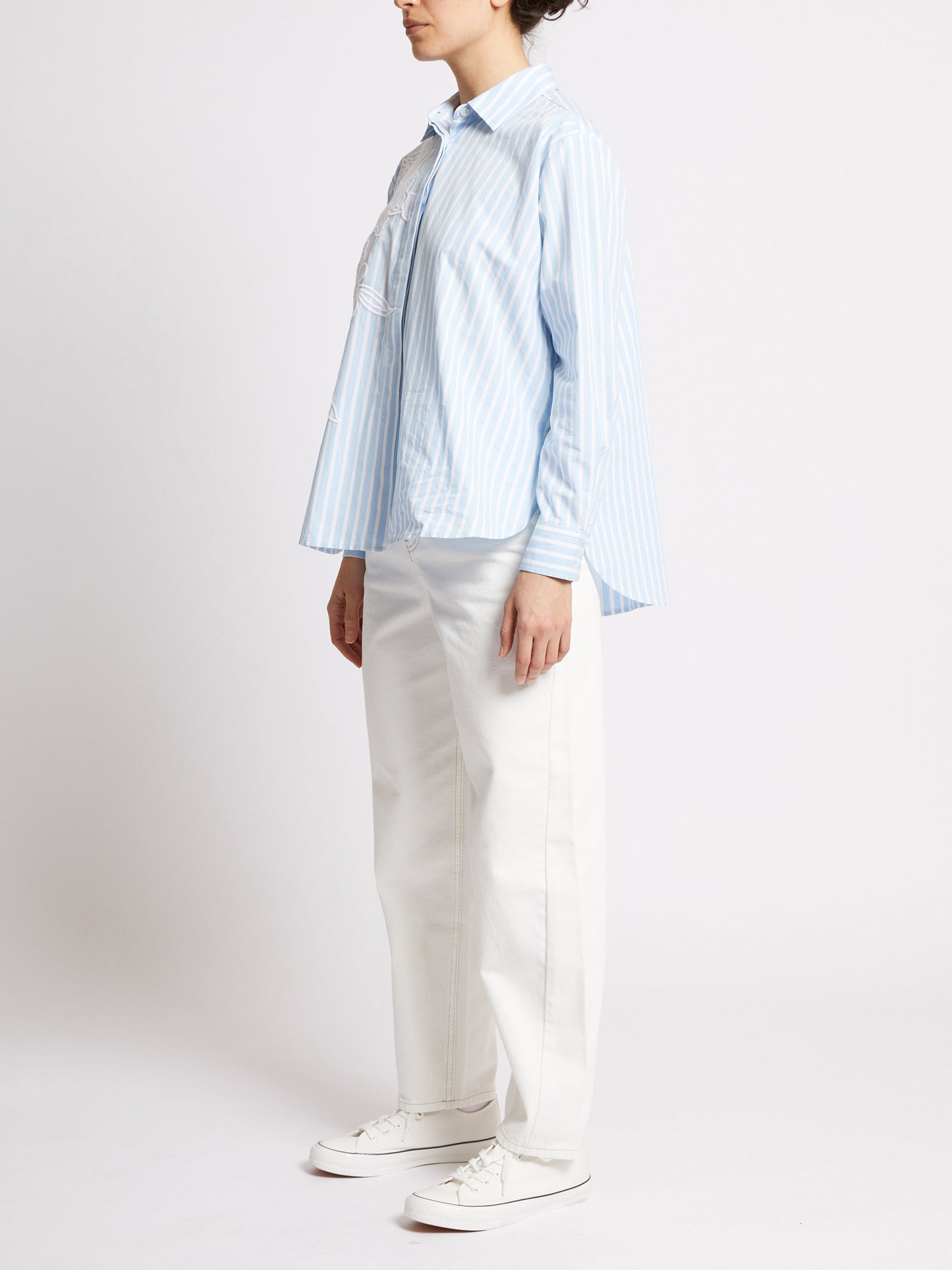 French Connection Cambria Cotton Embroidered Shirt