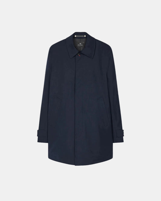 Paul Smith Navy Cotton-Blend Mac
