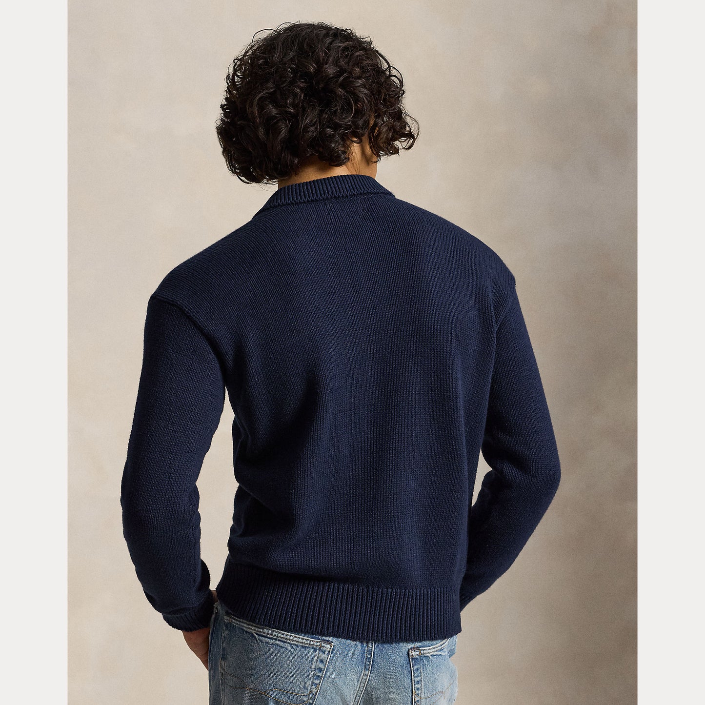 Polo Ralph Lauren Relaxed Fit Cable Cotton Polo Sweater