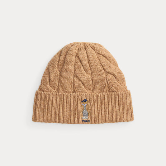 Polo Ralph Lauren Polo Bear Cable Wool Blend Beanie