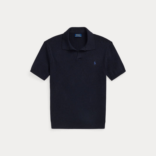 Polo Ralph Lauren Rib-Knit Cotton Johnny-Collar Sweater