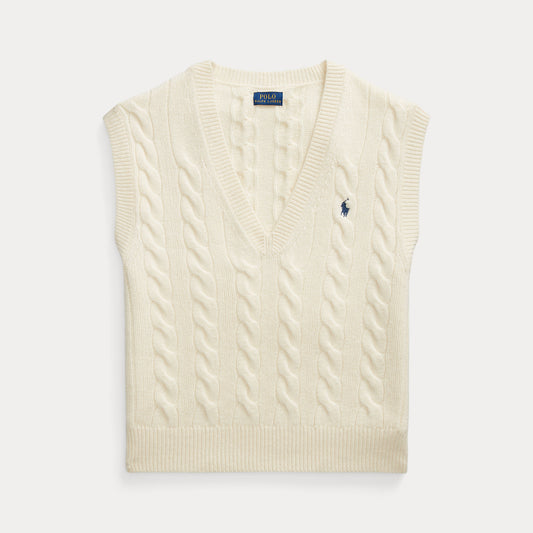 Polo Ralph Lauren Cable-Knit Wool-Cashmere Sweater Vest