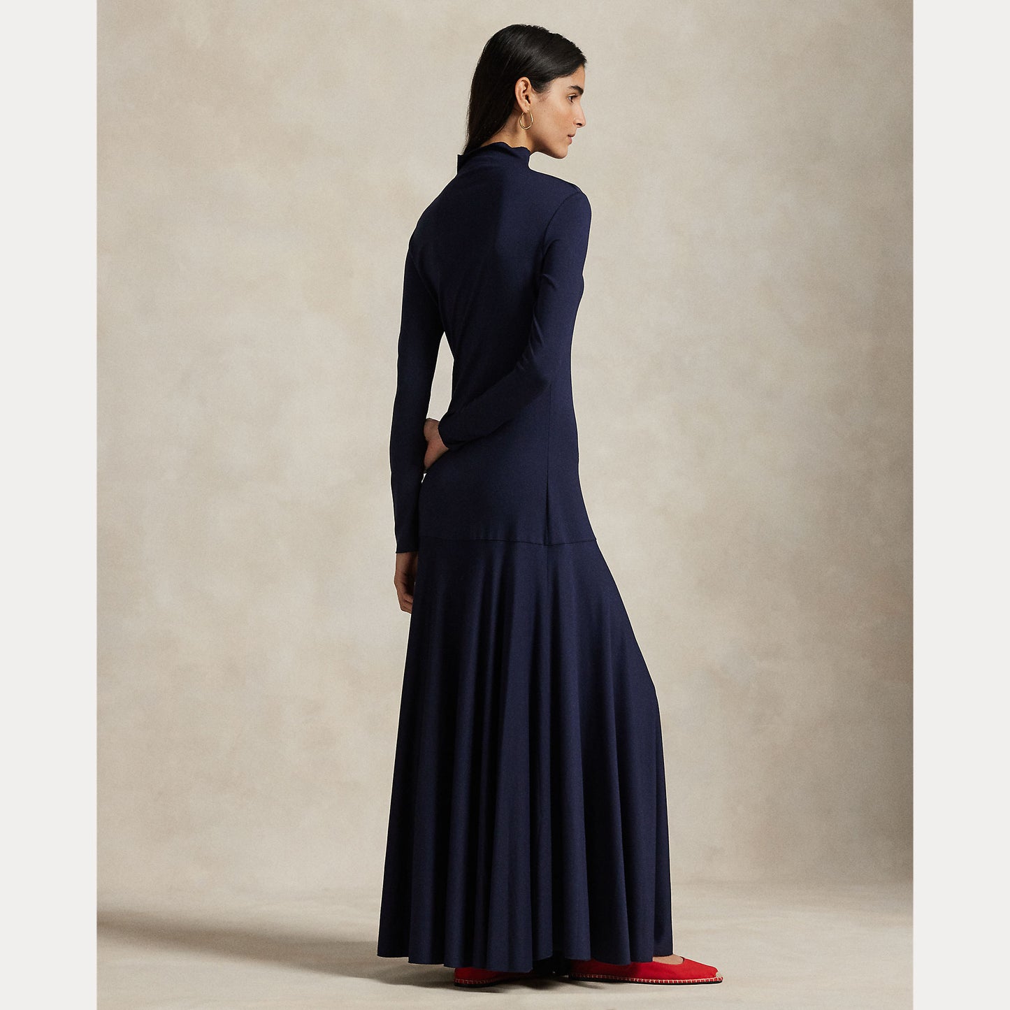 Polo Ralph Lauren Ponte Turtleneck Maxidress
