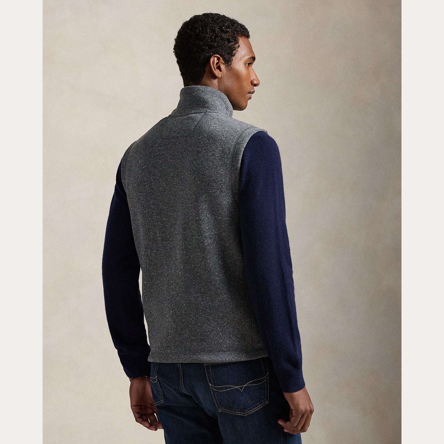Polo Ralph Lauren Brushed Fleece Mockneck Vest