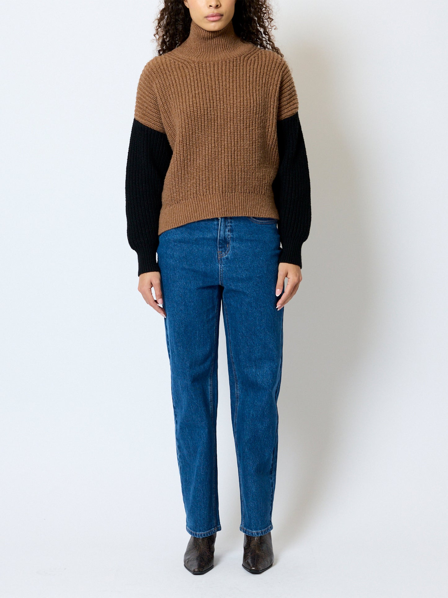 French Connection Iona Knit Colour Block jumper