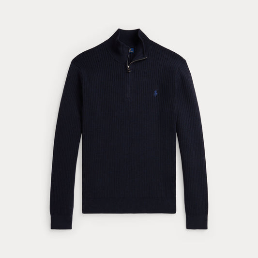 Polo Ralph Lauren Rib-Knit Cotton Quarter-Zip Jumper