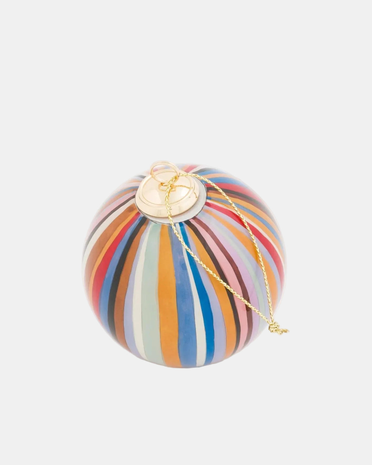 Paul Smith Hand Painted 'Signature Stripe' Glass Bauble
