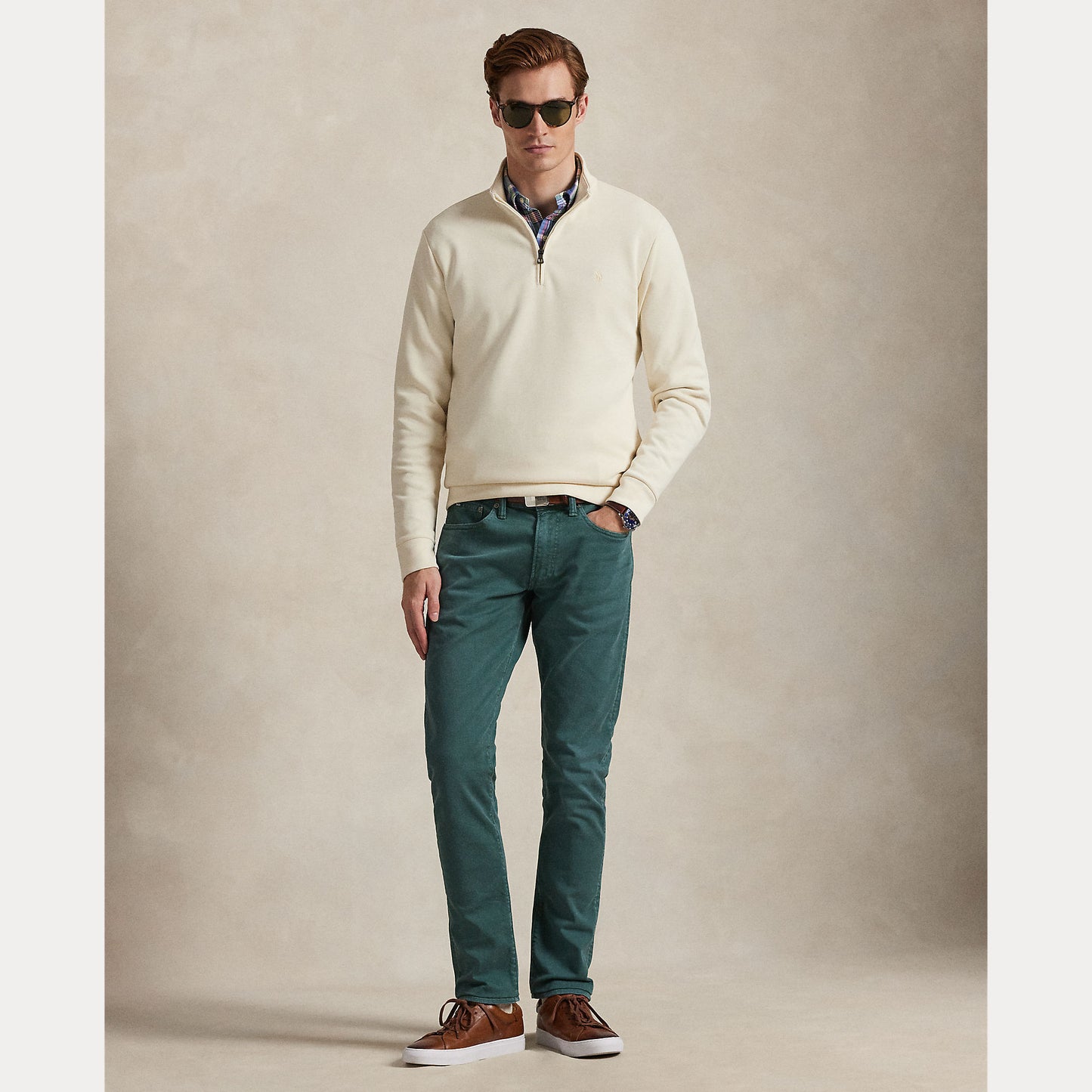 Double Knit Mockneck Pullover