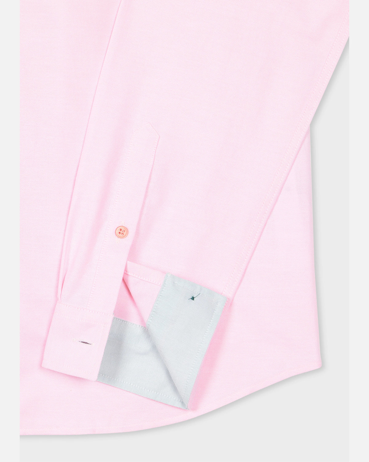 Paul Smith Tailored-Fit Light Pink Cotton Shirt with 'Sports Stripe' Buttons