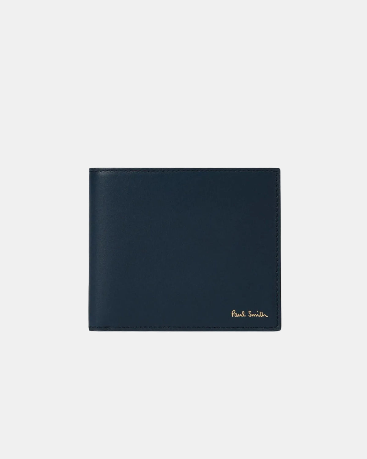 Paul Smith Black Leather 'Signature Stripe' Interior Billfold Wallet
