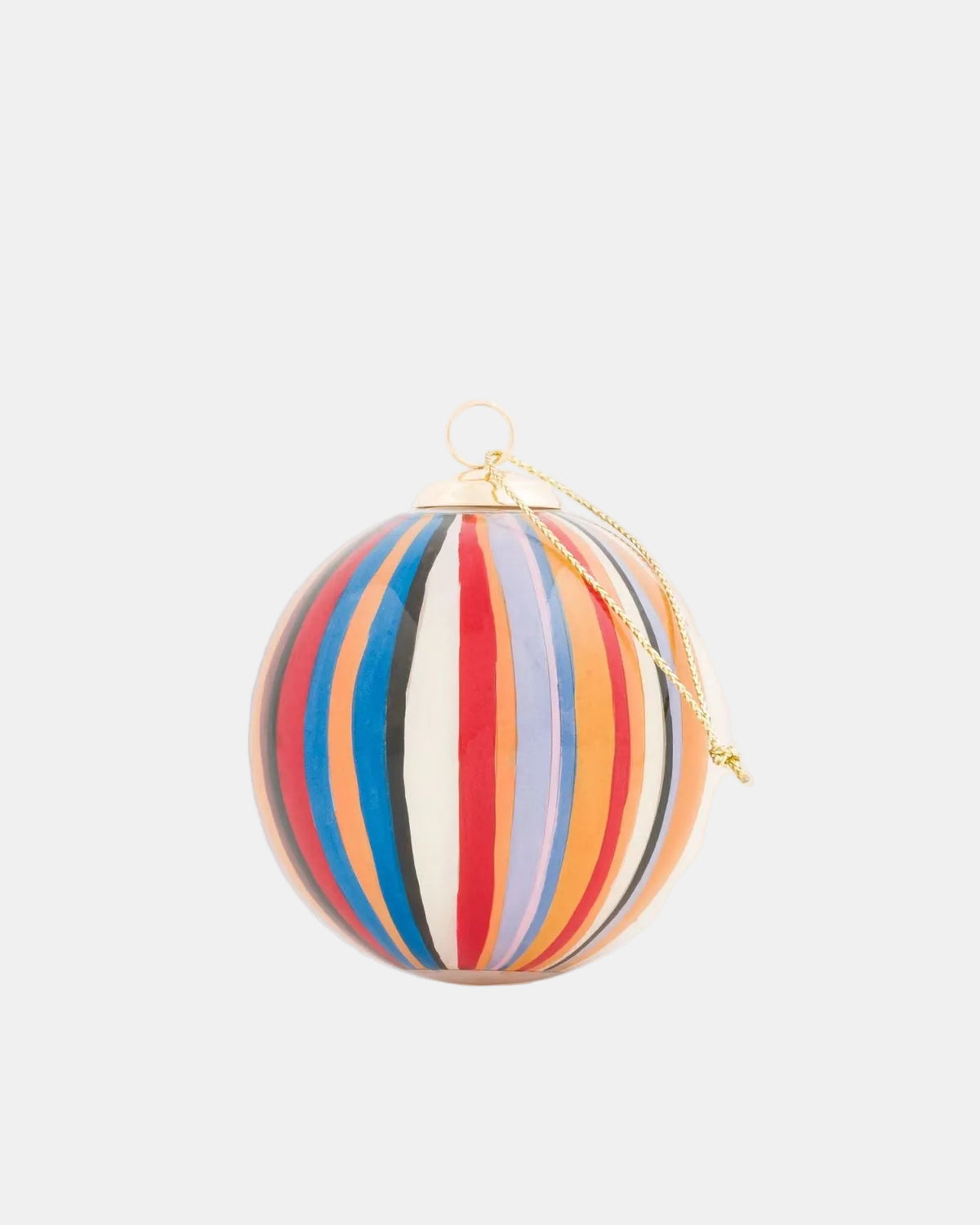 Paul Smith Hand Painted 'Signature Stripe' Glass Bauble