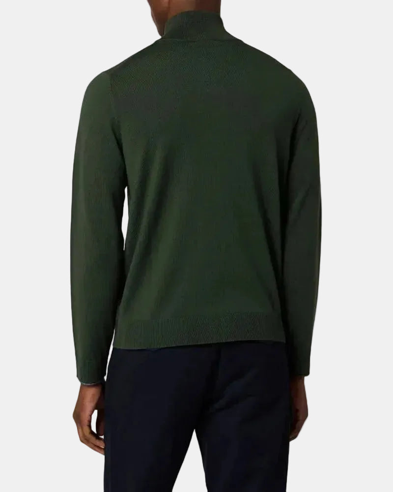 Paul Smith Merino Wool Zip Through Cardigan