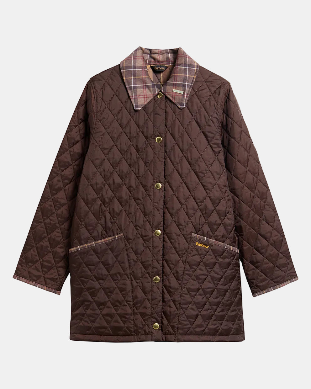 Barbour Icons Tartan Collar Modern Liddesdale Quilted Jacket