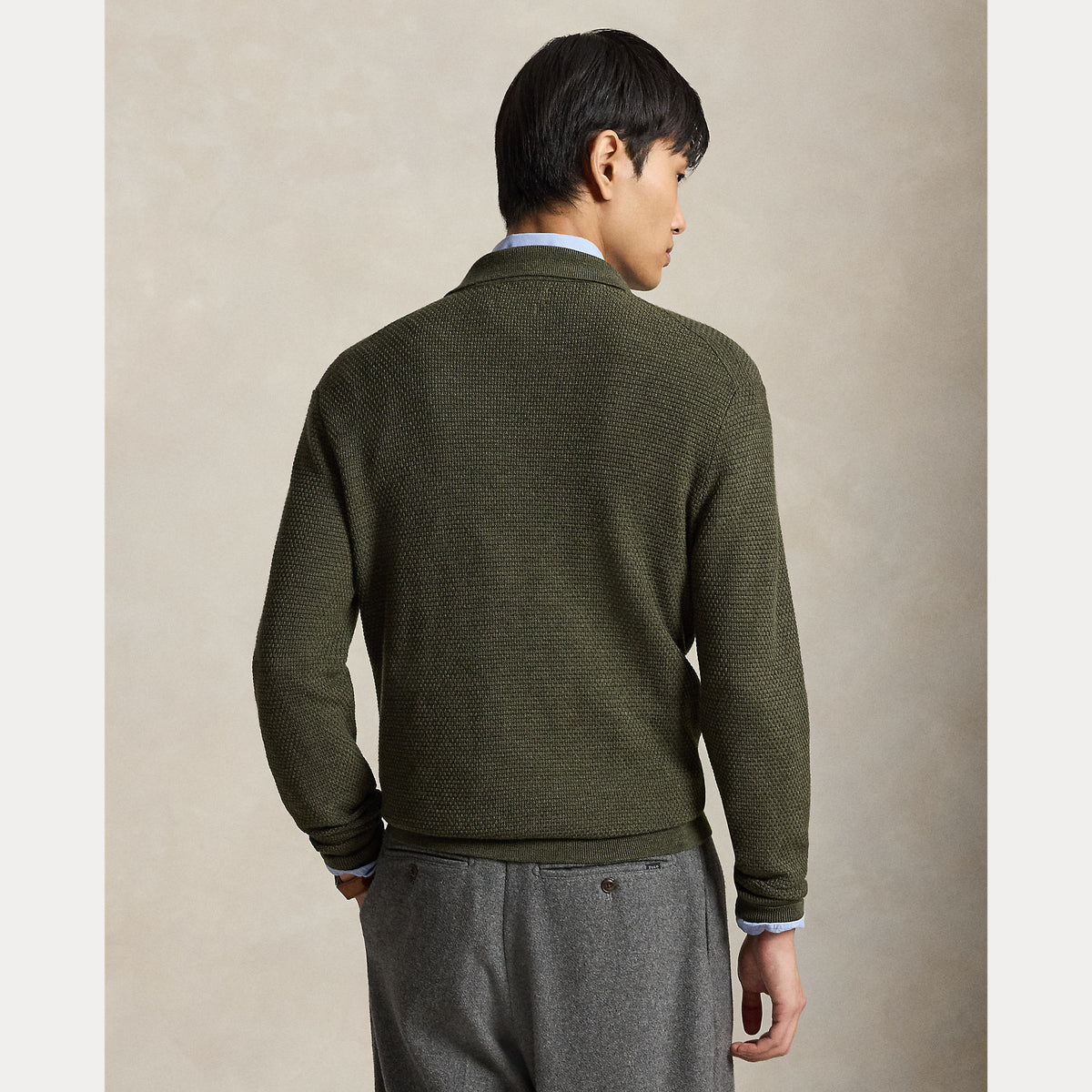 Polo Ralph Lauren Washable Wool Polo-Collar Sweater