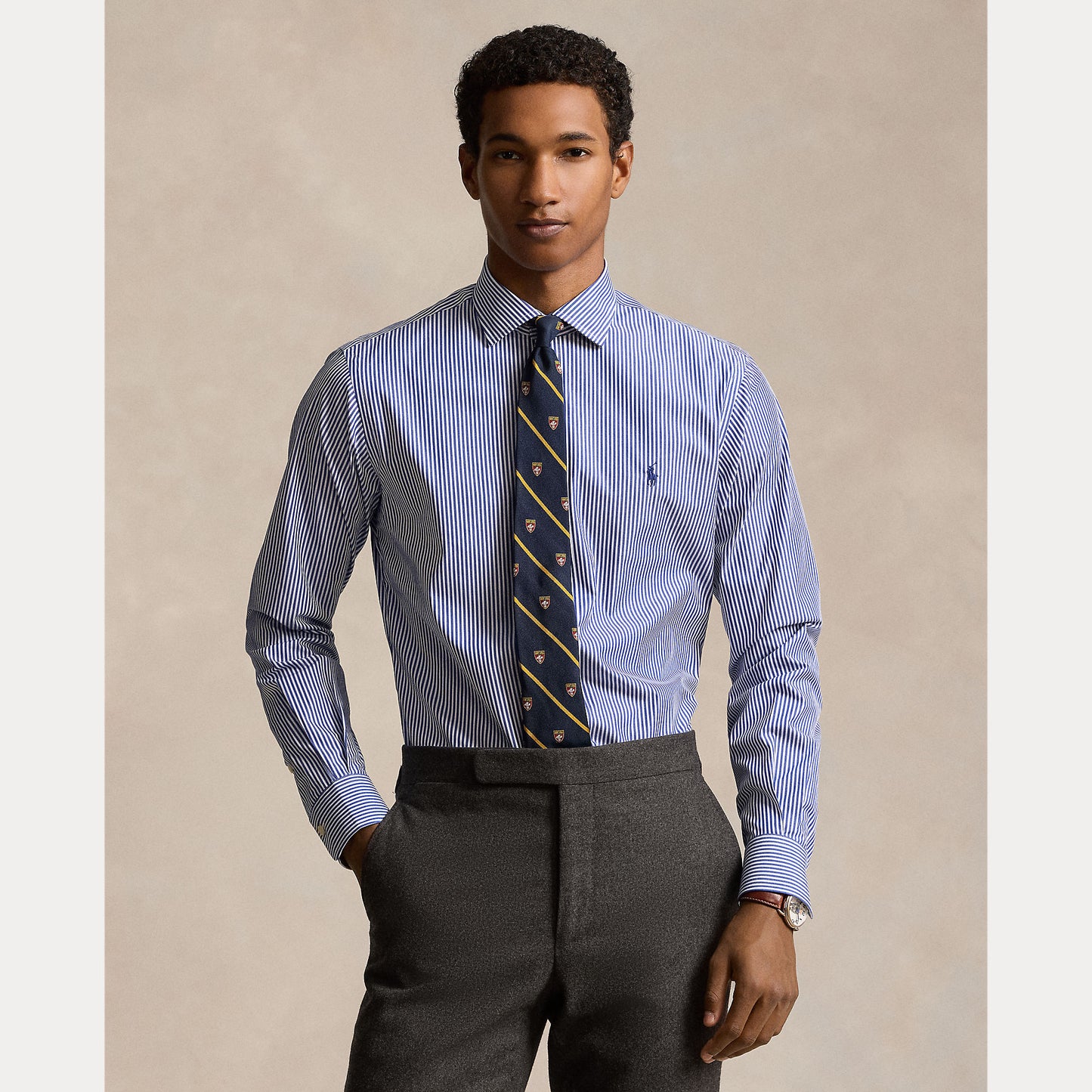 Polo Ralph Lauren custom Fit Poplin Striped Shirt