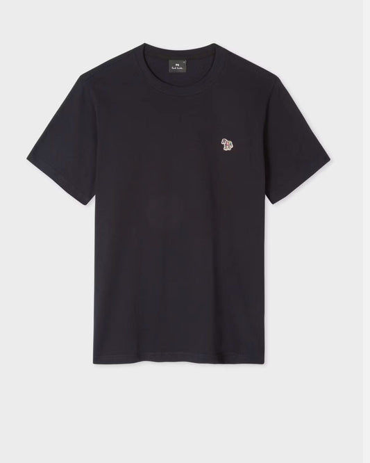 Paul Smith Navy Cotton Zebra Logo T-Shirt