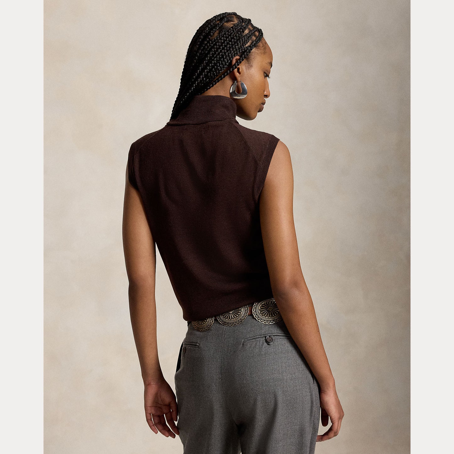 Polo Ralph Lauren Sleeveless Wool Turtle Neck
