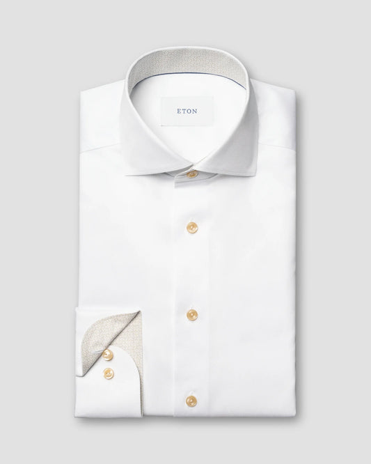 Eton Geometric Effect Signature Twill Shirt